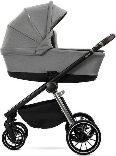 Lorelli Bianca Adjustable 3 in 1 Baby Stroller Suitable for Newborn Gray