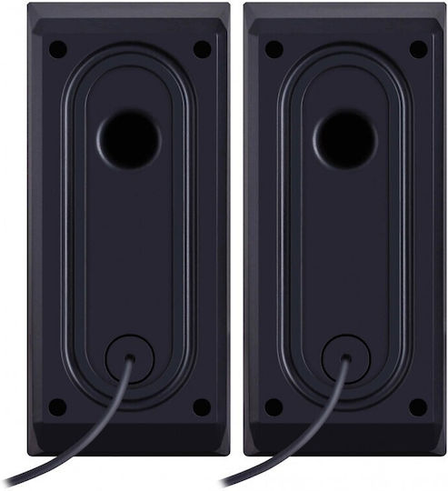 Defender 65047 Ηχεία Υπολογιστή 2.0 με RGB Φωτισμό και Bluetooth Ισχύος 6W σε Μαύρο Χρώμα