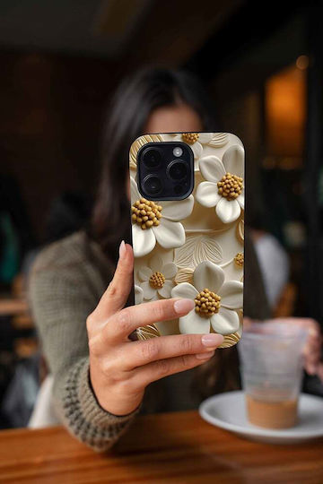 Sonique 3D Flower Series Case for Apple iPhone 13 Mini White