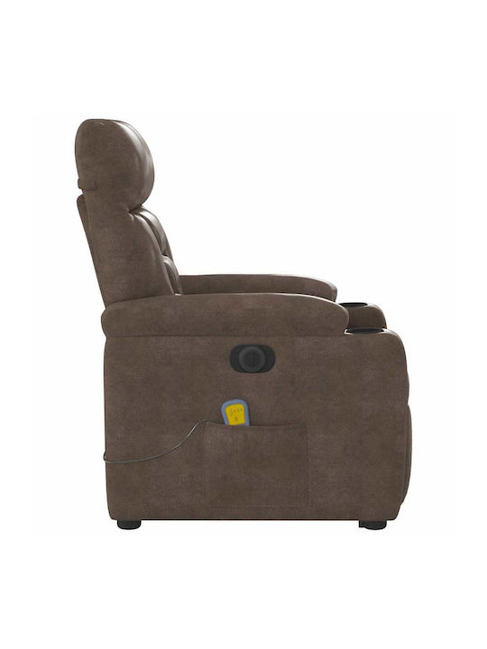 Relaxsessel Friseurwaschbecken mit Fußhocker Braun 72x90x99cm