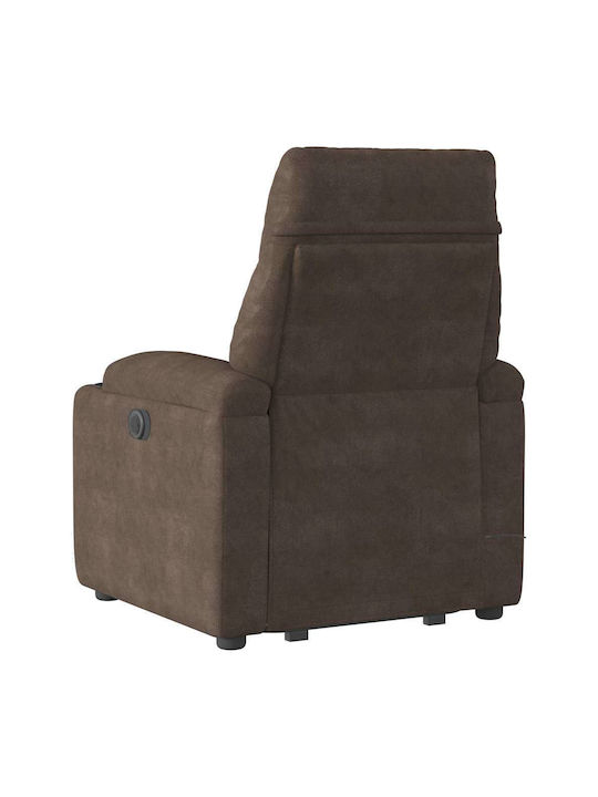 Relaxsessel Friseurwaschbecken mit Fußhocker Braun 72x90x99cm