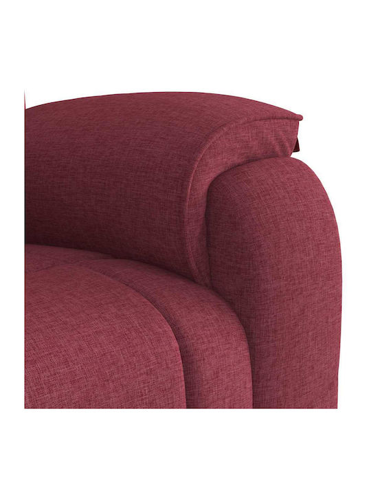Fotoliu Relax Masaj cu Puf Burgundia 96x99x102cm