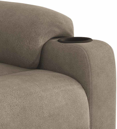 Фотьойл Relax Масаж С поставка за крака Taupe 72x90x99см