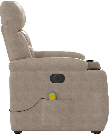 Фотьойл Relax Масаж С поставка за крака Taupe 72x90x99см