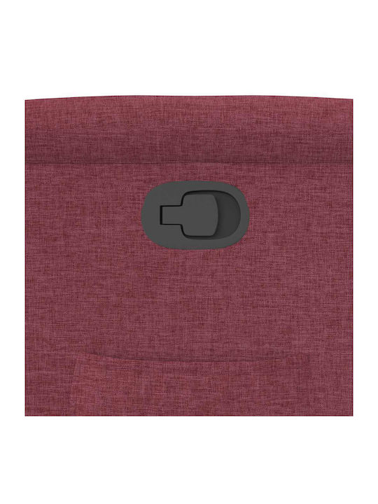 Relaxsessel mit Fußhocker Bordeaux 78x95x100cm
