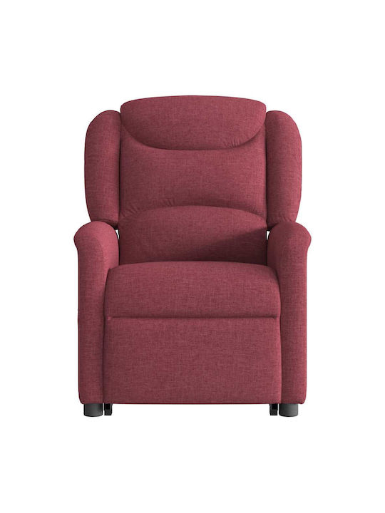 Relaxsessel mit Fußhocker Bordeaux 78x95x100cm
