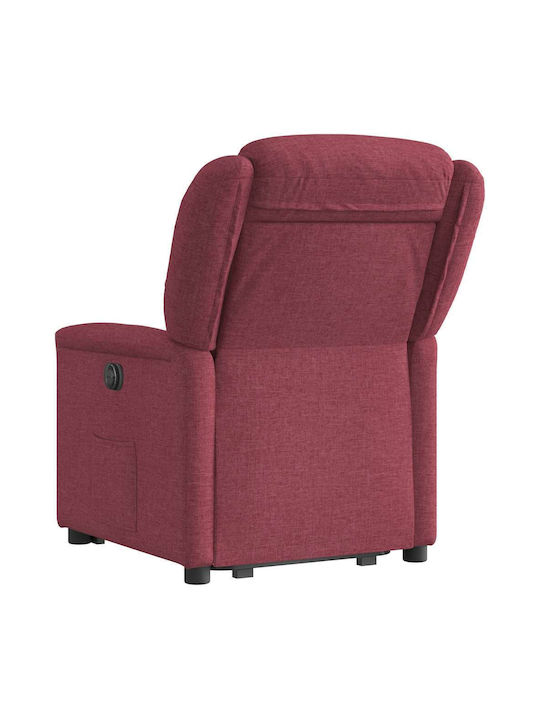 Fotoliu Relax cu Puf Burgundia 78x95x100cm