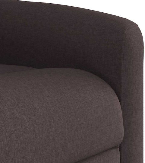 Πολυθρόνα Relax Massage με Υποπόδιο Σκούρο Καφέ 78x95x100cm