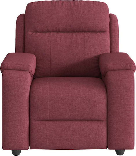 Relaxsessel Friseurwaschbecken mit Fußhocker Bordeaux 96x99x102cm
