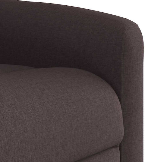 Relaxsessel Friseurwaschbecken mit Fußhocker Dark Brown 78x95x100cm