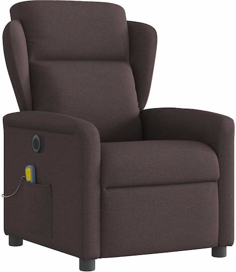 Relaxsessel Friseurwaschbecken mit Fußhocker Dark Brown 78x95x100cm