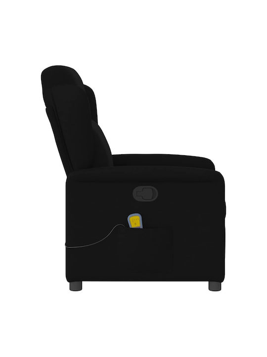Relaxsessel Friseurwaschbecken mit Fußhocker Black 78x95x100cm