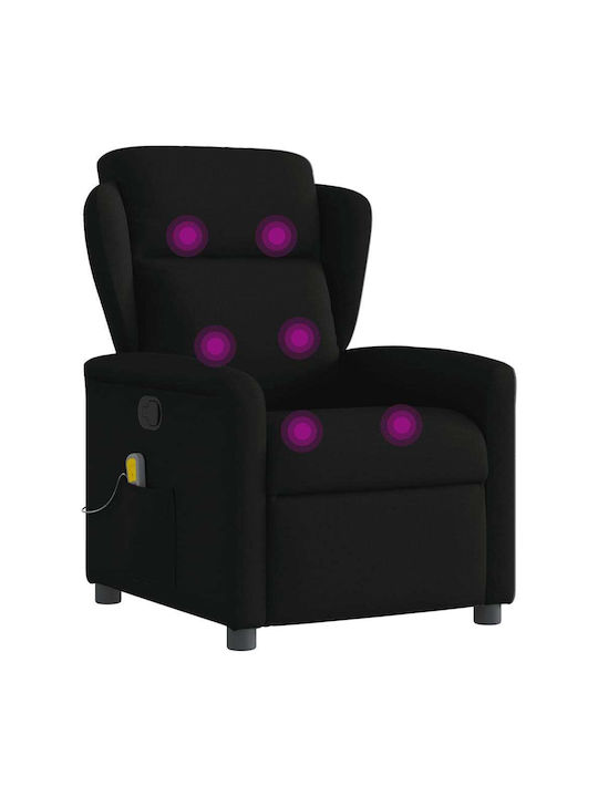 Relaxsessel Friseurwaschbecken mit Fußhocker Black 78x95x100cm