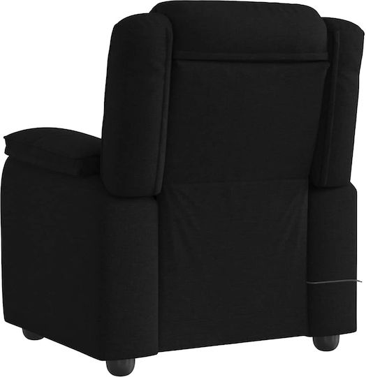 Relaxsessel Friseurwaschbecken mit Fußhocker Black 96x99x102cm