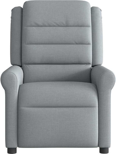 Fotoliu Relax Masaj cu Puf Gri deschis 73x91.5x102.5cm