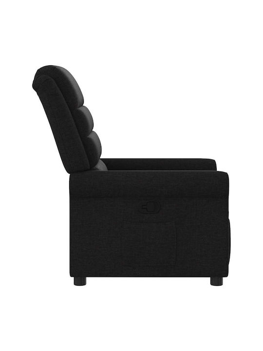 Relax Armchair with Footstool Black 73x91.5x102.5cm