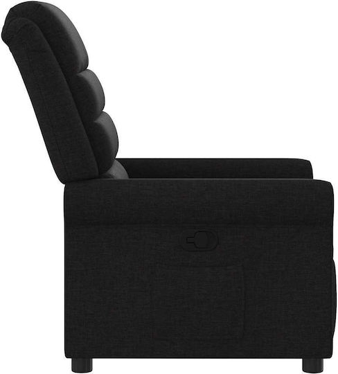Relaxsessel mit Fußhocker Black 73x91.5x102.5cm