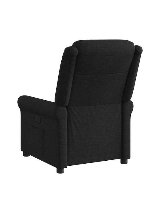 Relax Armchair with Footstool Black 73x91.5x102.5cm