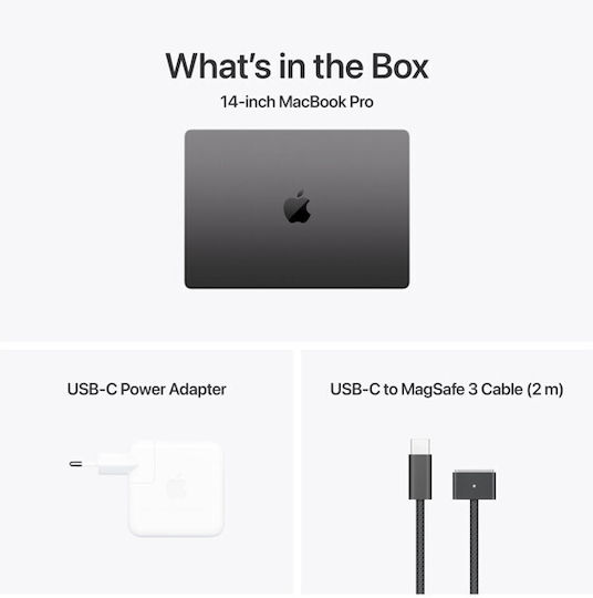 Apple MacBook Pro 14" (2024) 14.2" Retina Display 120Hz (M4-Pro 12-Kern/48GB/512GB SSD) Space Black (GR Tastatur)