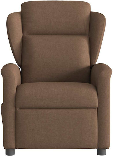 Πολυθρόνα Relax Massage με Υποπόδιο Καφέ 78x95x100cm
