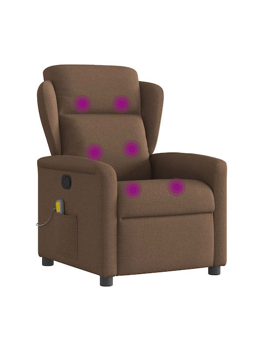 Relaxsessel Friseurwaschbecken mit Fußhocker Coffee 78x95x100cm
