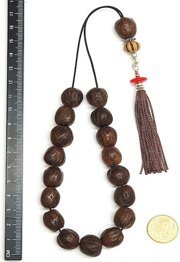 Roloi Komboloi Nutmeg Worry Beads Brown 32cm