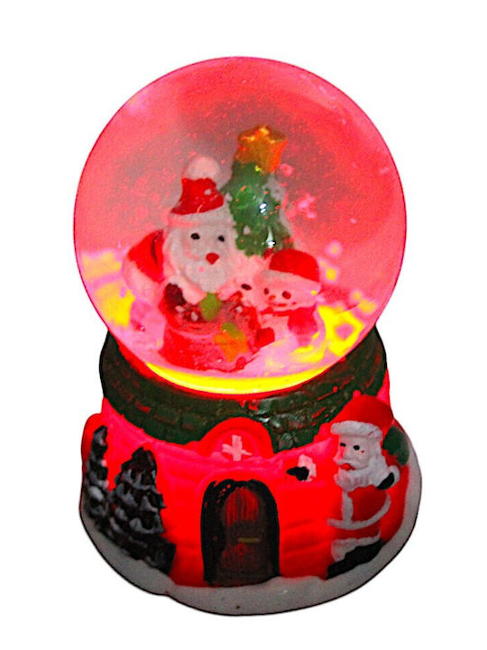 Christmas Snowball Illuminated with Santa Claus 4.5x6cm