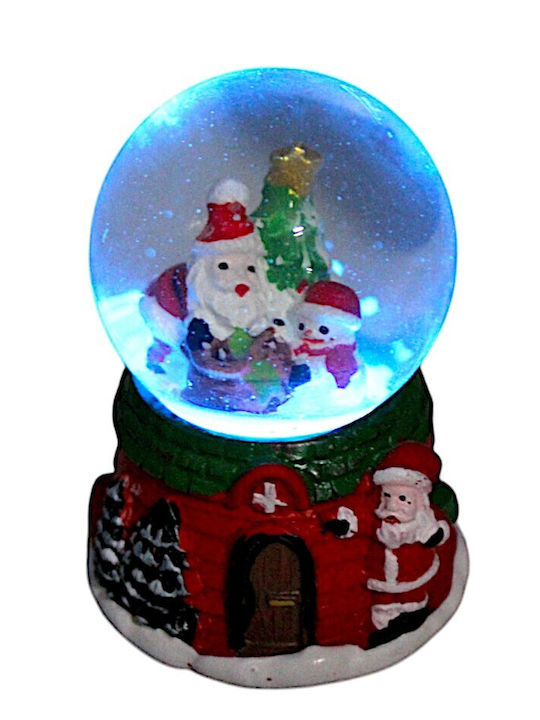 Christmas Snowball Illuminated with Santa Claus 4.5x6cm