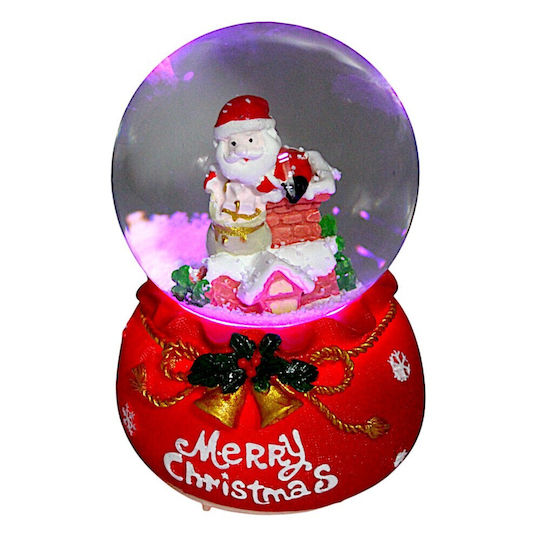 Christmas Decorative Gift Lighted with Santa Claus 8x12cm