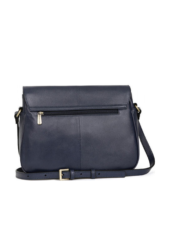 Leder Damen Handtaschen Crossbody Blau