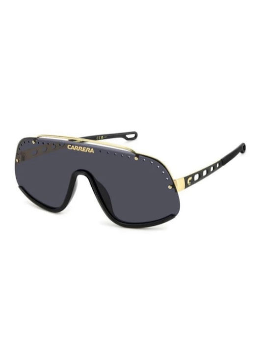 Carrera Sunglasses with Gold Plastic Frame and Gray Lens FLAGLAB 16 2M2/2K