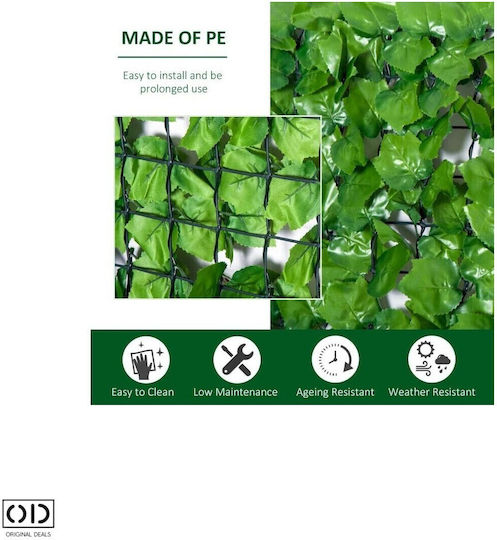 Ecran de intimitate artificial verde pentru terasă, foișor, balcon Model premium protecție UV la căldură înaltă Dimensiune 300 x 50 cm Verde natural Oferte originale
