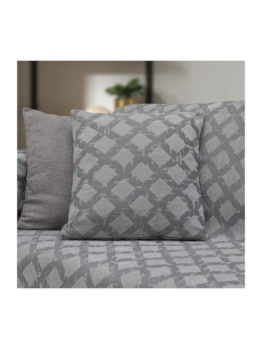 Lino Home Milto Ριχτάρι Τριθέσιου Καναπέ Chenille 180x300εκ. Gray 3000004152