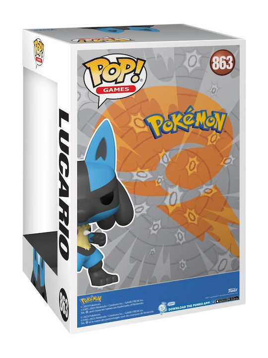 Funko Поп! Анимация: Pokemon - Lucario 863 Супер голям размер 10"​ (25см)