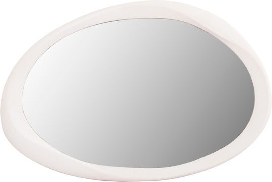 HomeMarkt Santorini Wall Mirror with White Wooden Frame 60x90cm 1pcs