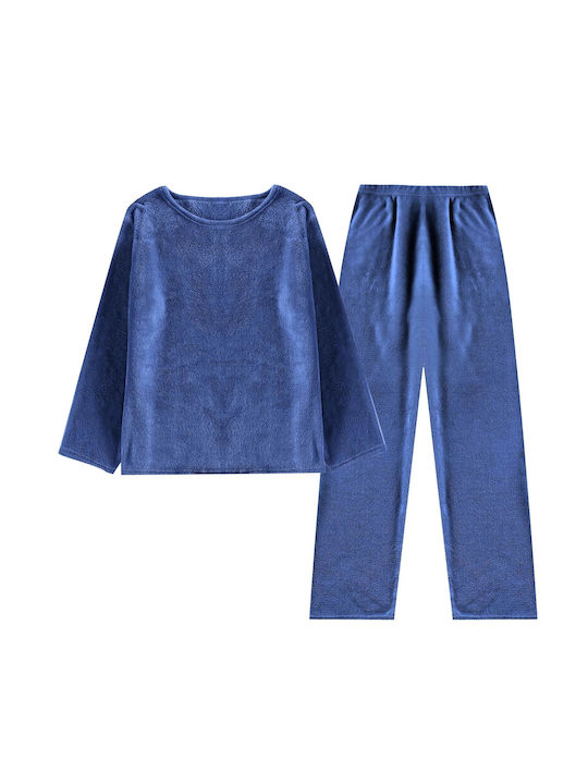 TnS Winter Women's Pyjama Set Blue