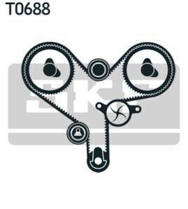 Water Pump Set + Skf Timing Belt