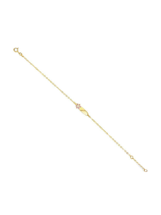Breeze Детска Гривна Id от Злато 14K