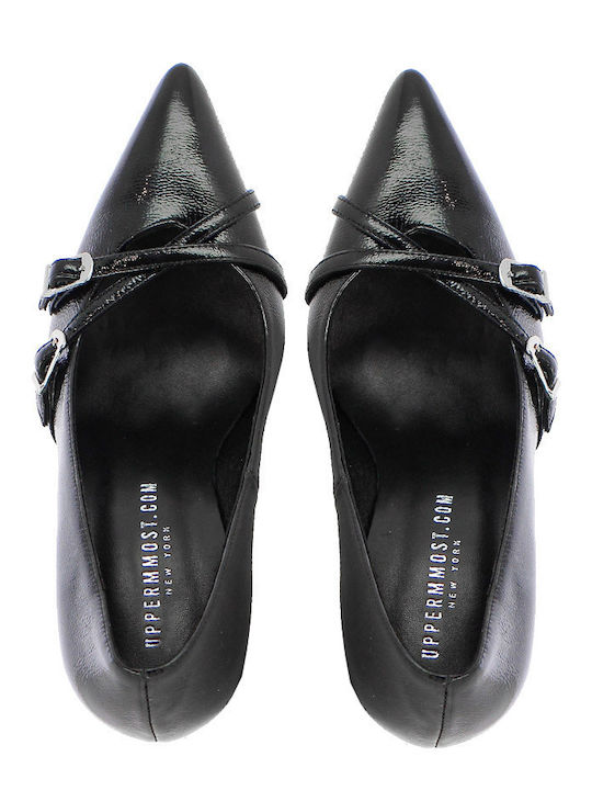 Leather Black High Heels