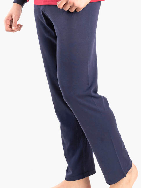 Rimoli Men's Winter Cotton Pajama Pants BLUE