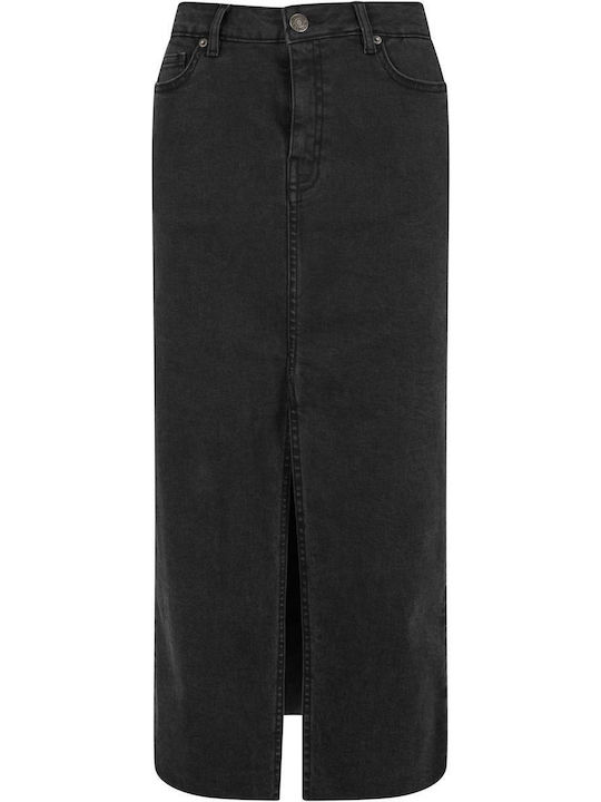 Denim Skirt Black