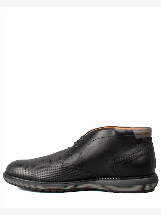 Leather Black Men's Boots