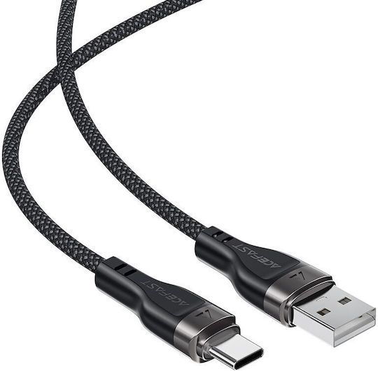Hoco Magnetic / Braided USB 2.0 Cable USB-C male - USB-A 18W Black 1.2m (C11-04)