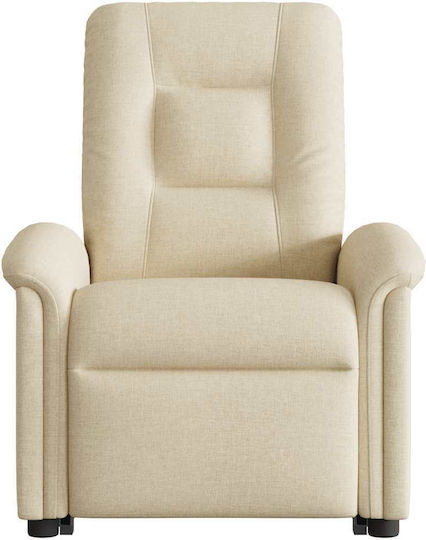 Relaxsessel Friseurwaschbecken mit Fußhocker Cream 77x91.5x96cm