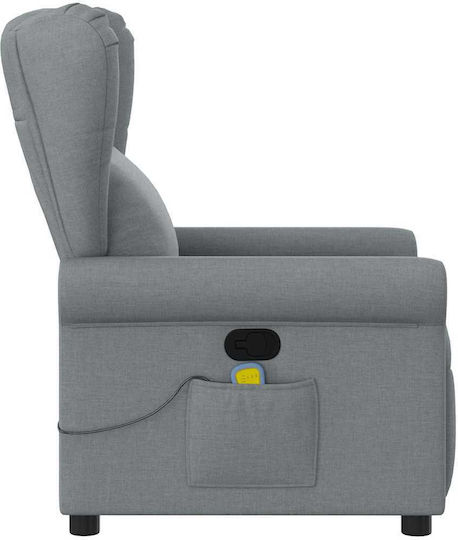 Relaxsessel Friseurwaschbecken mit Fußhocker Light Grey 77x91.5x96cm