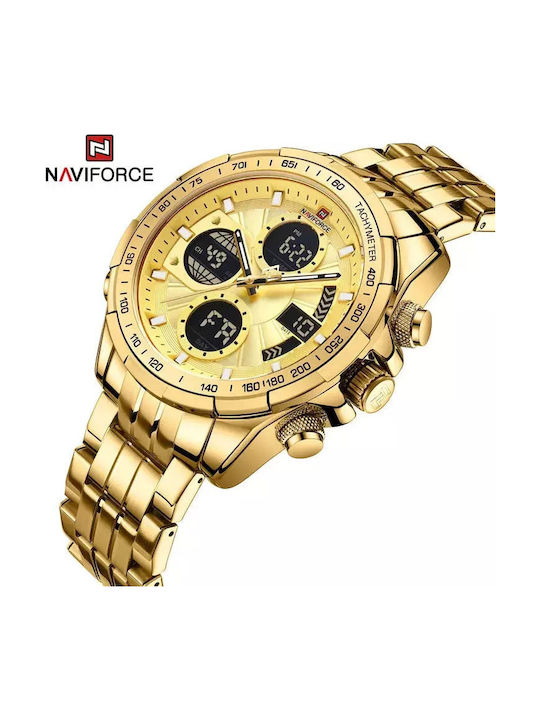 Naviforce Ρολόι Μπαταρίας με Μεταλλικό Μπρασελέ