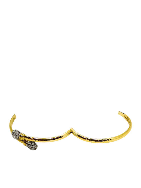 Kosmima1 Damen Armband Handschellen aus Gold 14K