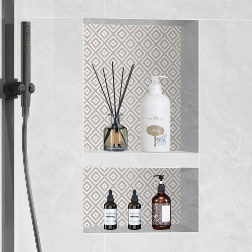 Vevor Corner Wall Mounted Bathroom Shelf Plastic Black