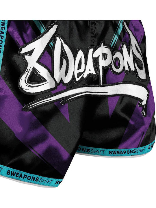 Muay Thai Shorts 8 Weapons Shift Cyber Purple