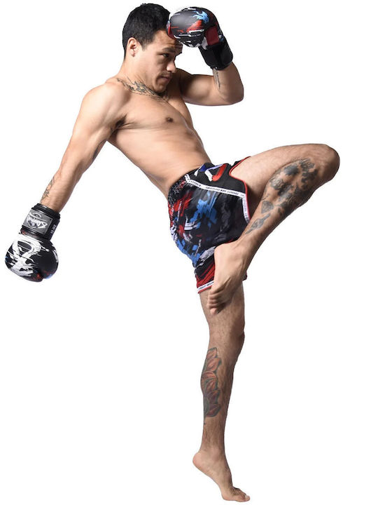 Σορτσάκι Muay Thai 8 Weapons Cut Like A Blade 2.0 Black Red